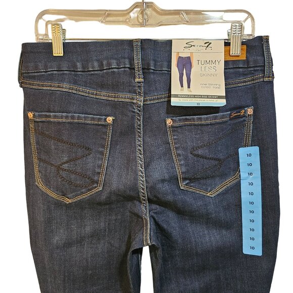 NWT Seven7 Woman's Size 10 Denim Jeans McKay Tummy Less High Rise Skinny NEW - Picture 4 of 9